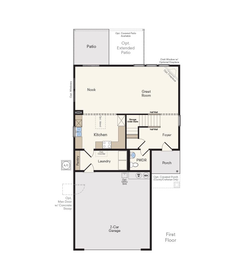 Payette 2Story Floor Plan New Home in Idaho