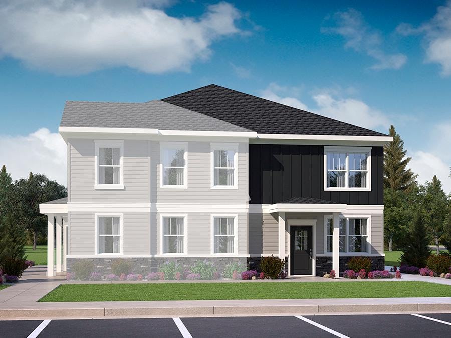 Clover New Townhome Plan by Hubble Homes Boise, Idaho