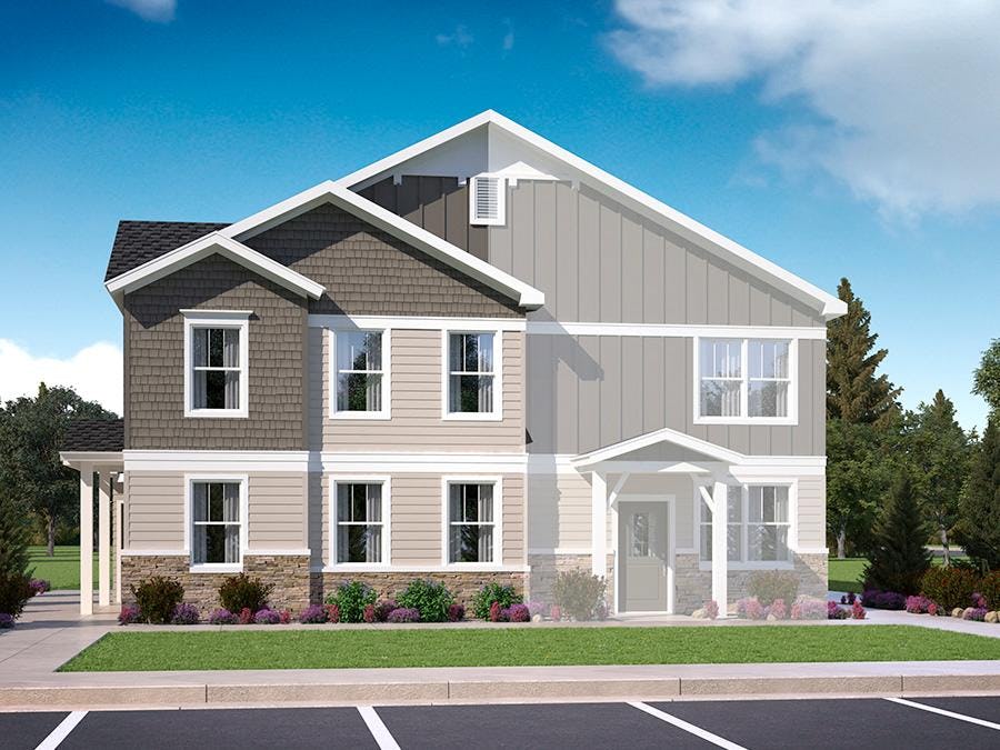 Holly New Townhome Plan by Hubble Homes Boise, Idaho