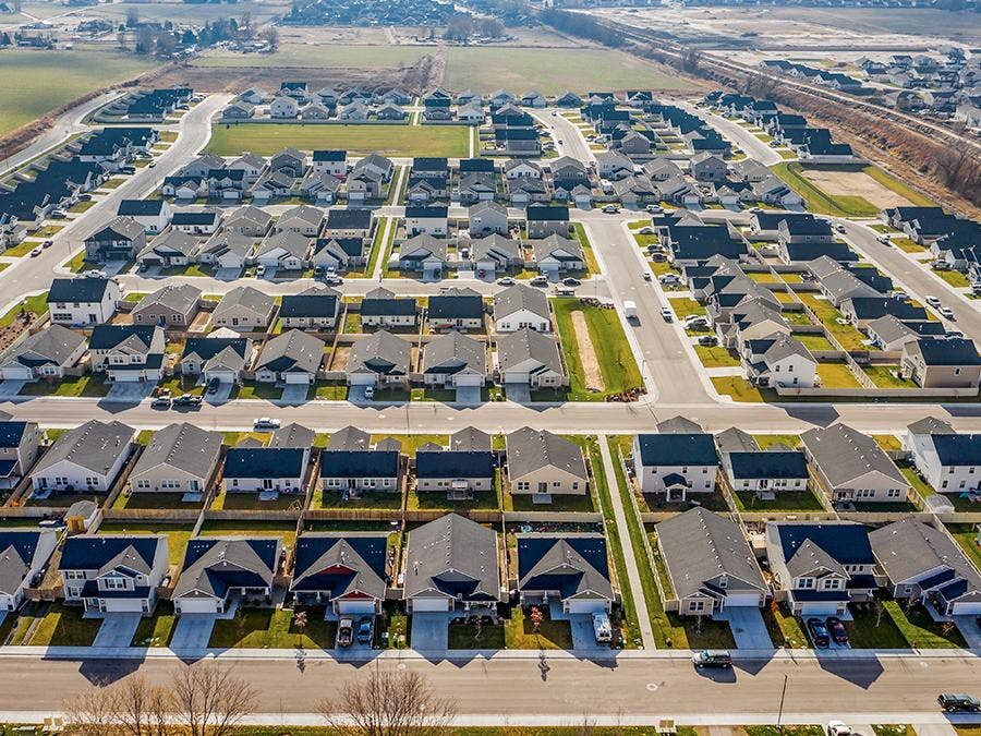 Aerial View of Windsor Creek East by Hubble Homes